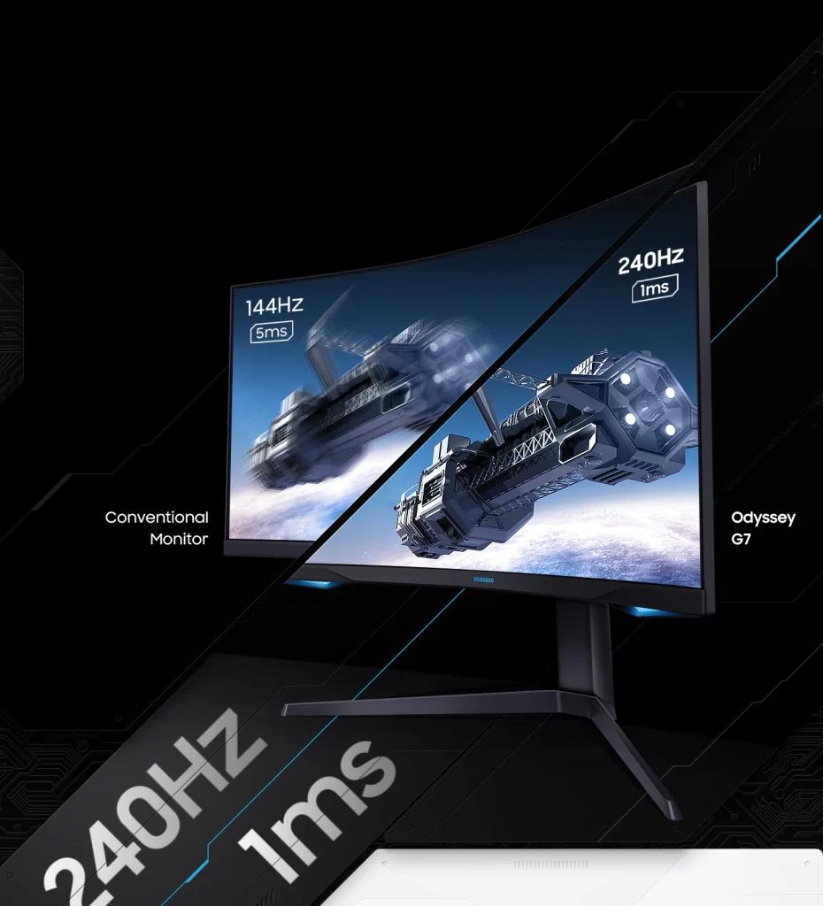 samsung-27-inch-odyssey-g7-gaming-monitor-curved-qled-lc-g75tqsmxzn Technopedia Egypt-