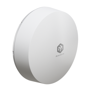 MikroTik ATL 5G router mounted on pole outdoors