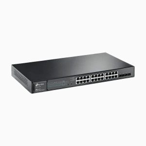 TP-Link JetStream 24-Port Gigabit Smart PoE+ Switch with 4 SFP Slots T1600G-28PS Technopedia Egypt