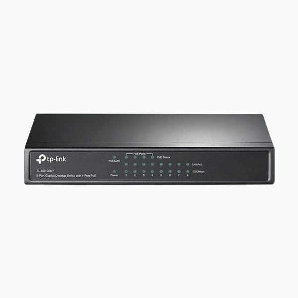 tp-link-8-port-gigabit-desktop-switch-with-4-port-poe-tl-sg1008p-v3 Technopedia Egypt